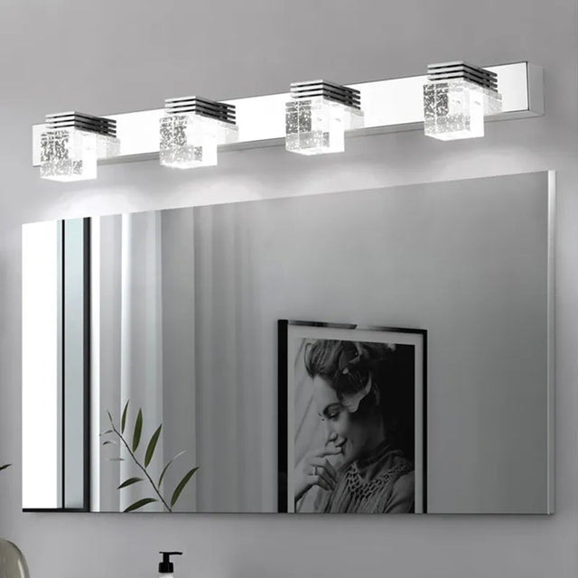 LED Wall Light Waterproof Crystal Wall Lamps Mirror Front Light Wall Mounted Bathroom Living Makeup LED Wall Fixtures Sconce
