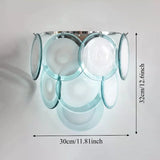 Italian Murano Glass LED Wall Lamp - Luxury Decorative Sconce Light Fixture for Bedroom Bedside, Living Room & Restaurant