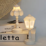 Pagoda Bud Button Battery LED Table Lamps Desk Night For Bedroom Dining Night Light Simple Flower Modern Decoration