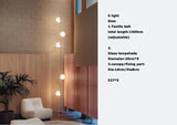 2026 Art Deco Dimmalbe Led Chandelier Lighting Orange Black Textile Glass Bubble Suspension Luminaire Lampen For Living Room