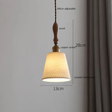 Butterfly Ceramic LED Pendant Lamp Beside Wooden Handle Copper Socket Home Decors Bedroom Dining Living Room Light Hang lamp