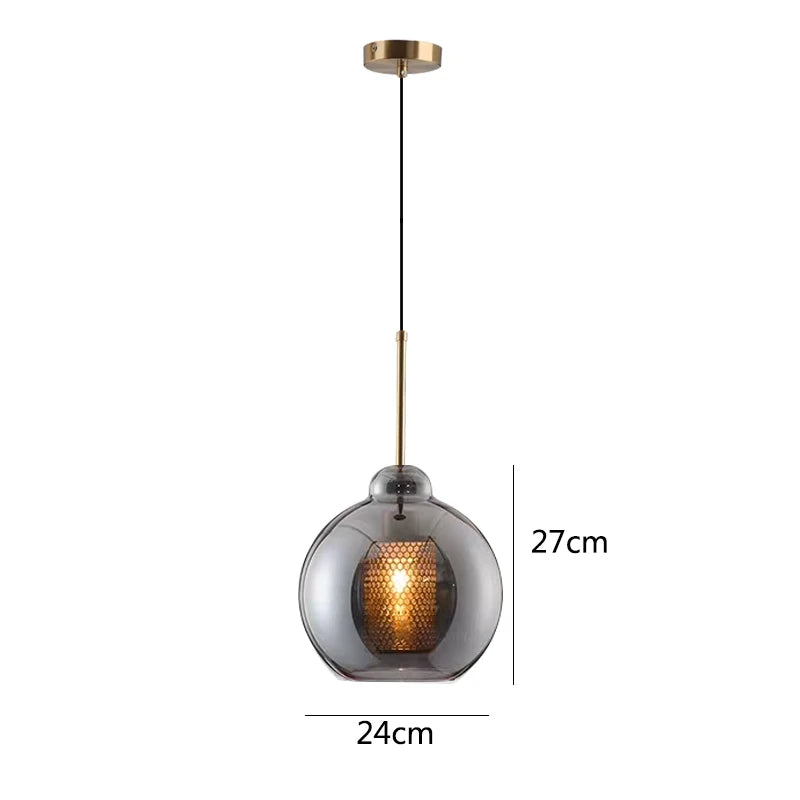 Glass Hanging Lamp Nordic Pendant Lights Dining Kitchen Lighting Fixtures  Bedroom Bedside Pendant Lamp Luminaire