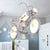 New design boys children's room gray motorcycle for Living Room Bedroom Hotel Decors LED Light shaping light