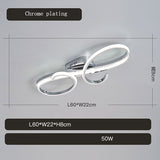 Gold/Chrome Plated Modern led Ceiling Chandelier for Living Dining Room Bedroom Study Apartment Hanging Ceiling Lamp Fixtures