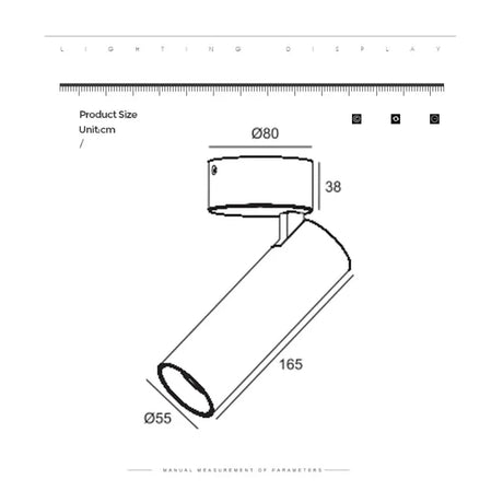 2021 Hot New Mixed Color Commercial Decorative Long Tube Shopping Mall Chain Store Led Downlight