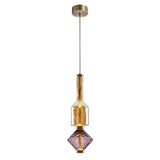 Italian Gusto Creative Glass LED Pendant Lamp - Modern Designer Chandelier Hanging Light for Kitchen Island, Dining Table & Bedroom
