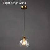 Italian Designer LED Glass Ball Chandelier Ceiling Light for Dining Room Living Room Bedroom - Home Decorative Lighting
