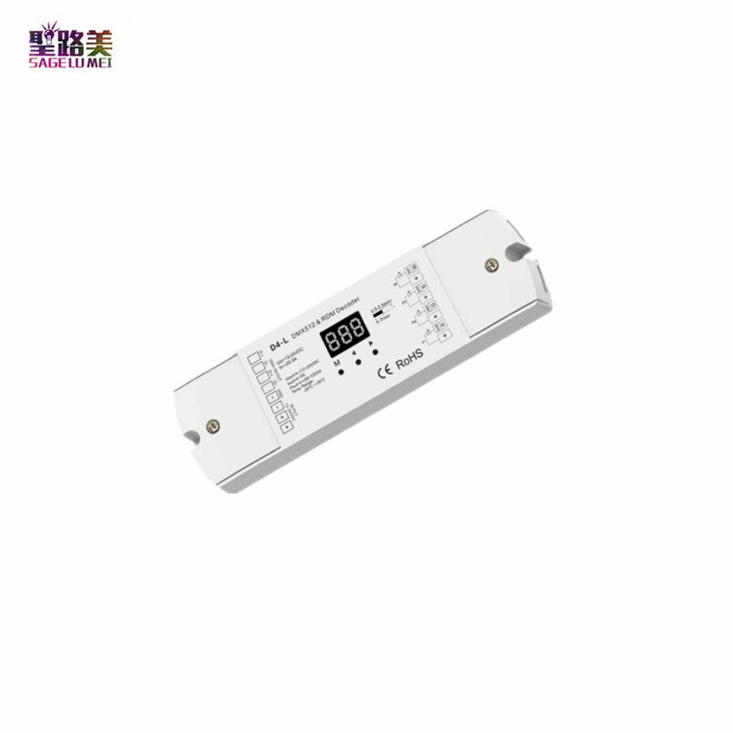 110-240VAC Input T11(IT) 4 Zones Dimming Glass Touch Panel DMX Master T12 CCT / T13 RGB / T14 RGBW DMX512 2.4G RF AC Controller