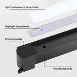 LED Track Light System & Rail Kit - Modern Ceiling Floodlight Spot Lighting Fixture for Living Room, Bedroom, Office & Clothing Store