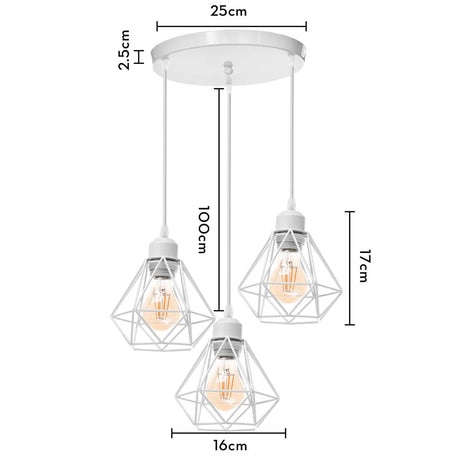 Vintage Pendant Lamp Iron Frame Ceiling Lighting Paint Restaurant Teahouse Chandelier Indoor Wrought Metal Modern Pendant Lights