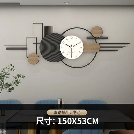 Art Mural Wall Clocks Luxury Living Room Interior Aesthetic Big Size Wall Watch Minimalist Creative Relog De Pared Home Decors