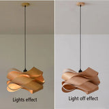 Modern Simple Wooden Chandelier Europe America Simple Creative Bedroom Restaurant E27/E26 Chandelier Wood Decor Ceiling Lamp