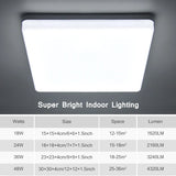 Modern LED Square Ceiling Light 110V- 220V For Home Panel Ceiling Lamp Kitchen Living Room Bedroom Lighting