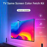 RGBIC TV Backlight Strip with AR Color Gamut Sensor - App Controlled Smart LED Light (16.4FT for 65–85" TVs)