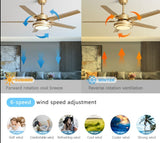 Stainless Steel Ceiling Fan Lightmodern Electric Fan Ceiling LightLED Remote Control Ceiling Fan Light 110v