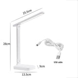Led Touch Folding Table Lamp Bedside Reading Eye Protection Night Lamp Portable 4000mAh Battery Dimmable Desk Lamp