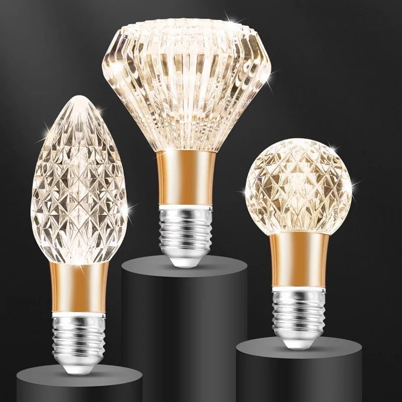 Super Bright LED Crystal Bulb  E27/E14 European Home Light  Dining Room Chandelier warm white cold white 110v 220v 230v 240v