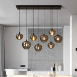Modern Glass Led Lights Pendant Lamps for Living Room Chandeliers for Dining Room Hanging Light Indoor Lighting Suspension