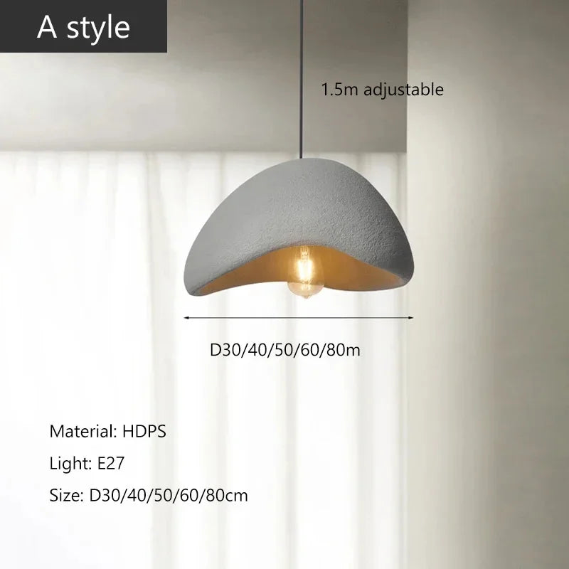 Nordic Wabi Sabi Style Led E27 Chandelier Lustre Dining Room Bedroom Hanghing Home Decor Bar Loft Pendant Fixtures Kitchen Lamp