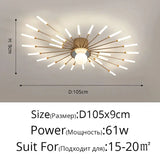 2026 New Creative Modern Led Chandelier for Studyroom Bedroom Kitchen Hall Lighting Decor Indoor Lamp Warm Home Pendant Lustre