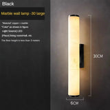 Nordic Lamps Long Stripes Minimalist All Copper Marble Wall Lamp Modern Lighting Luxury Living Room Bedroom Home Decor LED