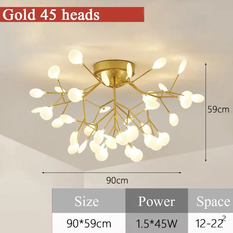 Led Chandelier Firefly Ceiling Lights Plafonnier Led Lights Plafonnier Home Living Room Kitchen Decor Dekoration Home Salon