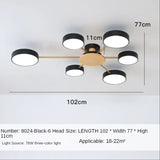 Nordic Creative Macaron Log LED Ceiling Light Bedroom Living Room Chandelie Modern Villa Restaurant Interior Lighting Decoration