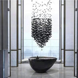 Crystal Stone Large LED Chandelier - Luxury Long Staircase Hanging Lamp