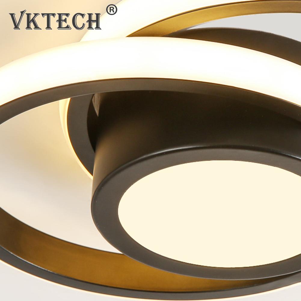 LED Ceiling Lamp Corridor Balcony Black white Indoor chandelier Ceiling Light for Bedroom Living Room Aisle Decoration 86-265V