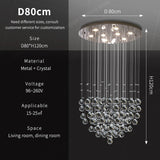 Modern Crystal Pendant Ceiling Lamp - Luxury Suspension Living Room Light