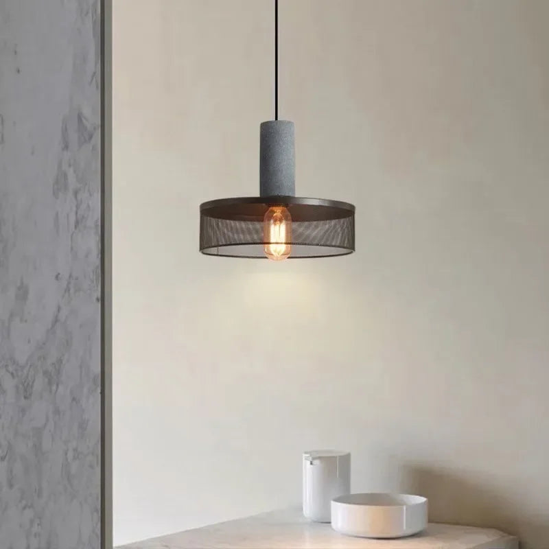 Industrial LED Pendant Light Retro Multi head Cement Hanging Fixture Living Room Bedroom Illumination Bar Dining Room Decors Lamp