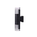 LED Outdoor Waterproof Wall Lights Aluminum Wall Lamp Crystal Indoor Wall Decorate Lighting Garden Porch Light Fixture