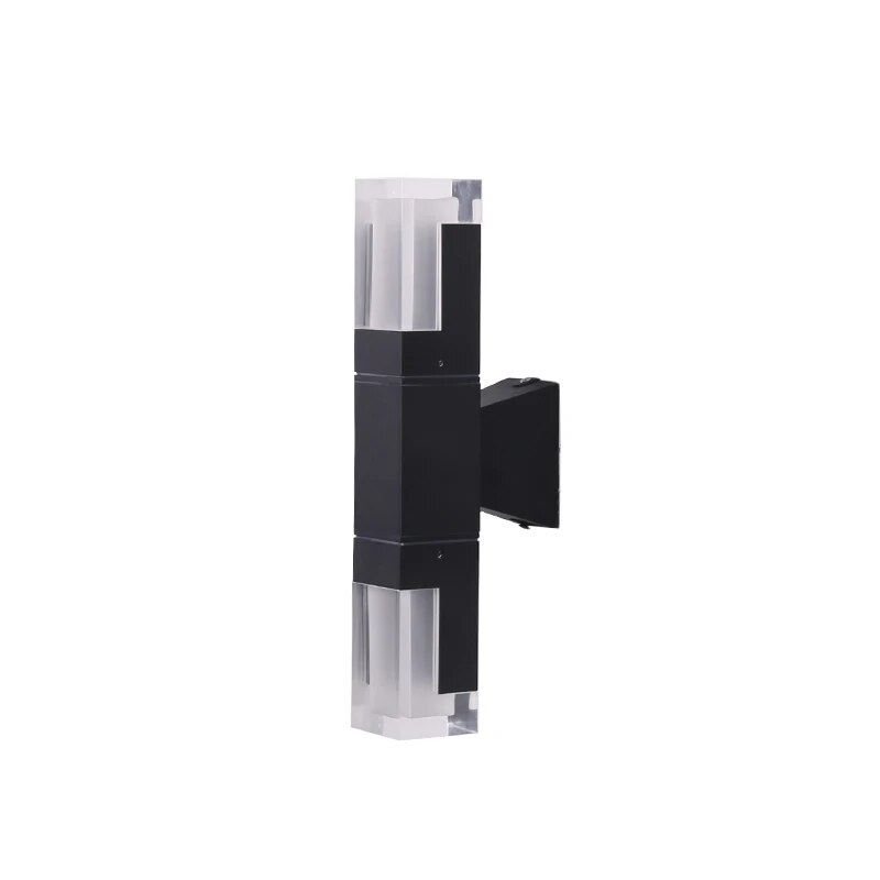 LED Outdoor Waterproof Wall Lights Aluminum Wall Lamp Crystal Indoor Wall Decorate Lighting Garden Porch Light Fixture