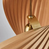 Wing maple pendant lamp handmade pleated finish wooden hanging light japanese style Chandelier dining bedroom staircase