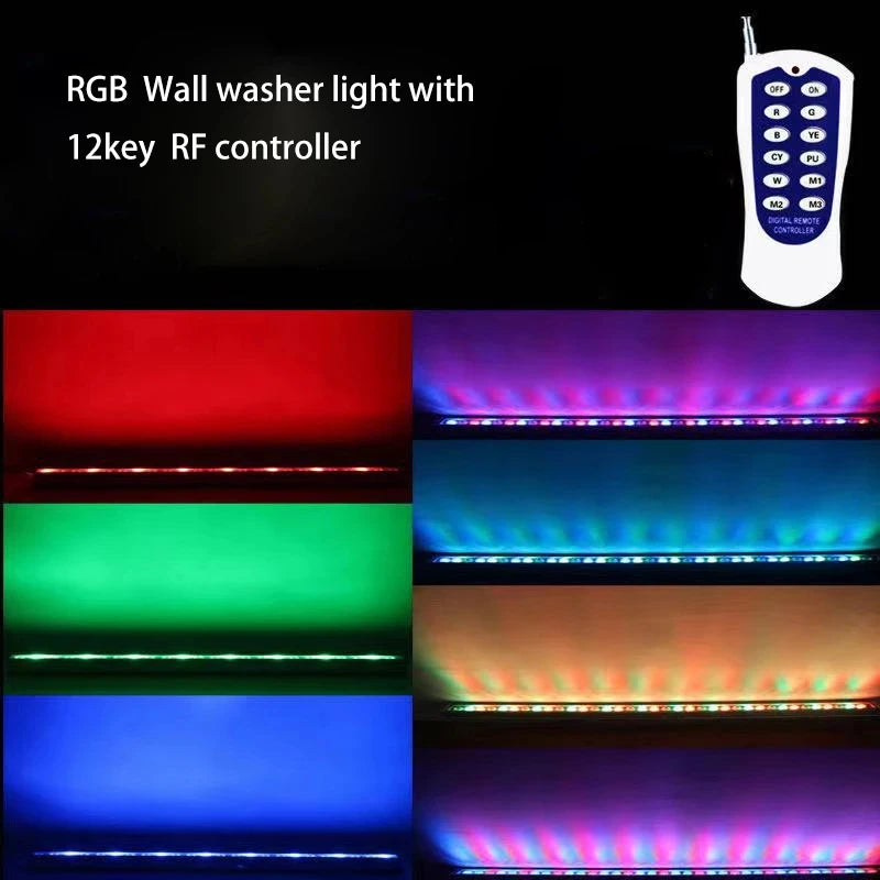 12w 50cm LED Wall Washer Light Linear Bar Floodlight Outdoor Wall Lamp Landscape Light IP65 Waterproof Pure/Warm White