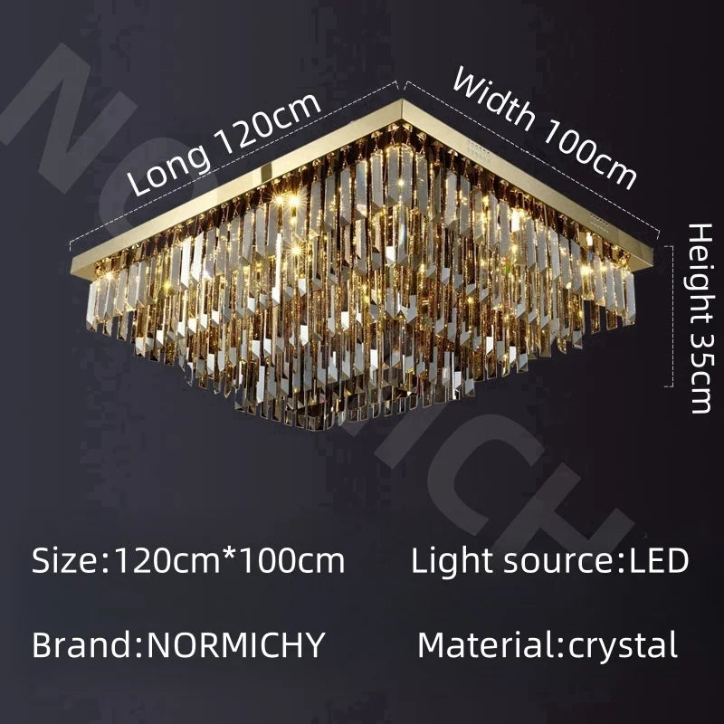 Crystal Lamp Nordic Minimalist Living Room Main Light Modern Elegant Ceiling Light Creative Home Restaurant Led Lights