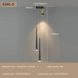 New Simple Long Strip With Spotlight Pendant Lamp Modern Chandeliers For Living Dining Room Bedroom Hall Indoor Lighting Fixture