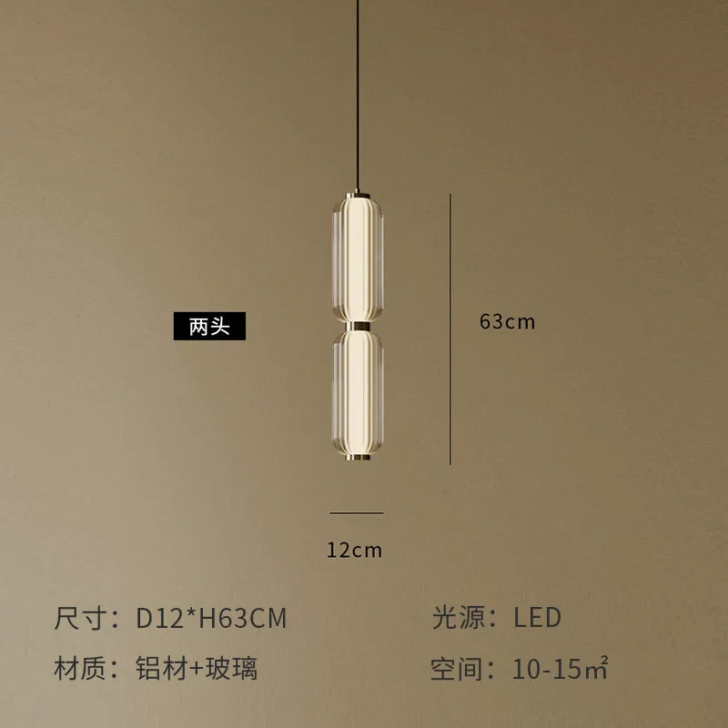 2026 Italy Light Luxury Hotel Living Room Chandelier High-grade Nordic Restaurant Staircase Combination Small Pendant Lights LED
