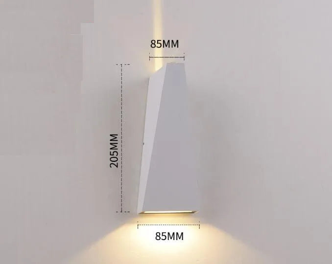 Waterproof LED Wall Light - 6W/12W Indoor & Outdoor Surface Mounted Lamp