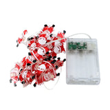 Santa Claus 2M 20LED String Lights Home Christmas Decoration Christmas Tree Ornaments 2022 Navidad Children Gifts New Year 2023