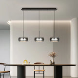 LED Italian minimalist restaurant pendant light, high-end glass dining table bar, desk lamp, modern island dining room lighting