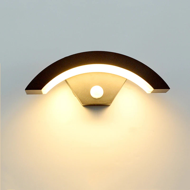 20W/36W Outdoor Modern LED Wall Lamp Motion Sensor Waterproof IP65 Front Door Garden Sconces Porch Landscape Decors Wall Lighting