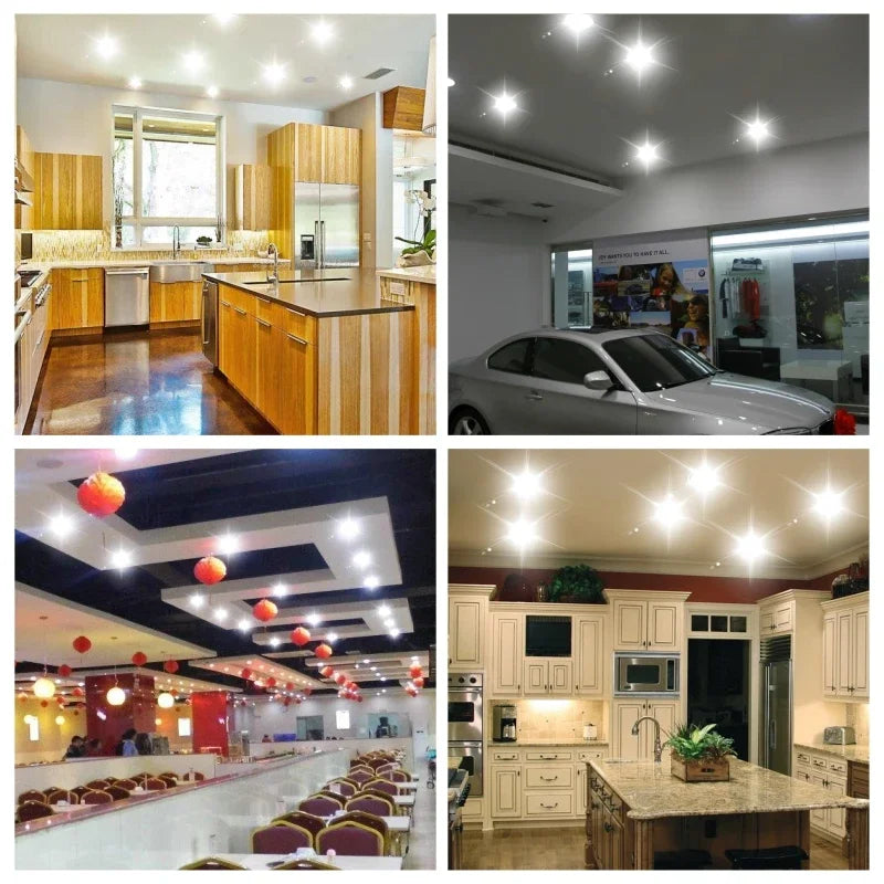 10pcs/lot DC 12V 24V Led Downlight 5W 9W 12W 15W 18W Recessed Ceiling Light 3/4/5 inch Round Panel Down Light Spotlight