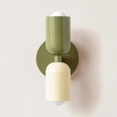 Middle ancient cream colored wall lamp Modern living room Bedside lamp Creative background wall Study corridor wall lamp