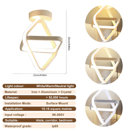 Modern Aisle LED Ceiling Lamp Simple Minimalist Chandelier For Corridor Entrance Attic Indoor Lighting Fixtures Pendant Light