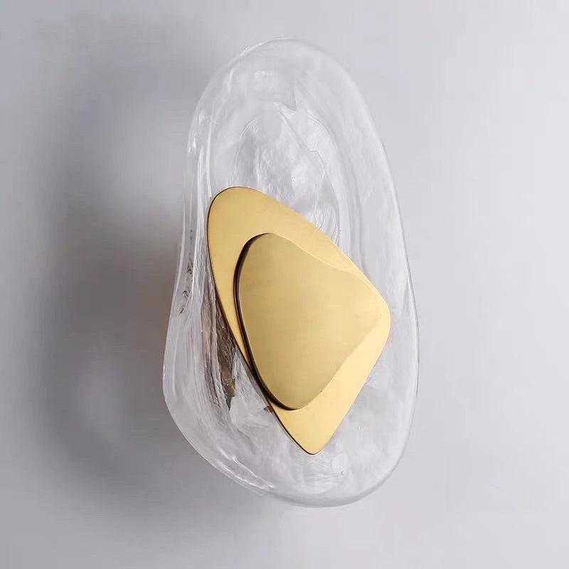 Modern Creative Metal Glass Nordic Living Room TV Background Aisle Entrance Stairs Patio Wall Hanging Lamp Bedroom Bed Wall Lamp