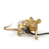 Modern Resin Animal Table Lamp - Mouse, Cat & Squirrel LED Night Light