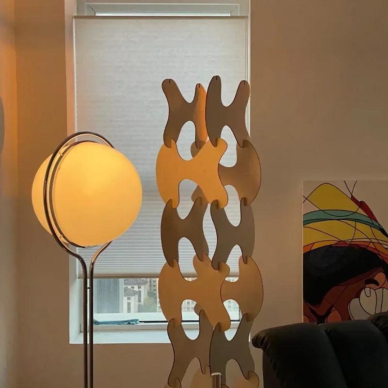 Designer LED Floor Lamp Nordic Living Room Standing Light Bedroom Bedside Hotel Room Shop Decor Modern Silver Metal Floor Lights