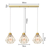 Vintage Pendant Lamp Iron Frame Ceiling Lighting Paint Restaurant Teahouse Chandelier Indoor Wrought Metal Modern Pendant Lights