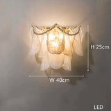 Luxury Glass Chandelier with Pearl Accents - Modern Ceiling Pendant Light Fixture for Living Room, Dining Room & Bedroom